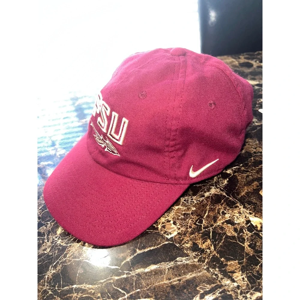Nike Heritage86 FSU Seminoles Hat Mens Garnet Dri-FIT Adjustable Cap